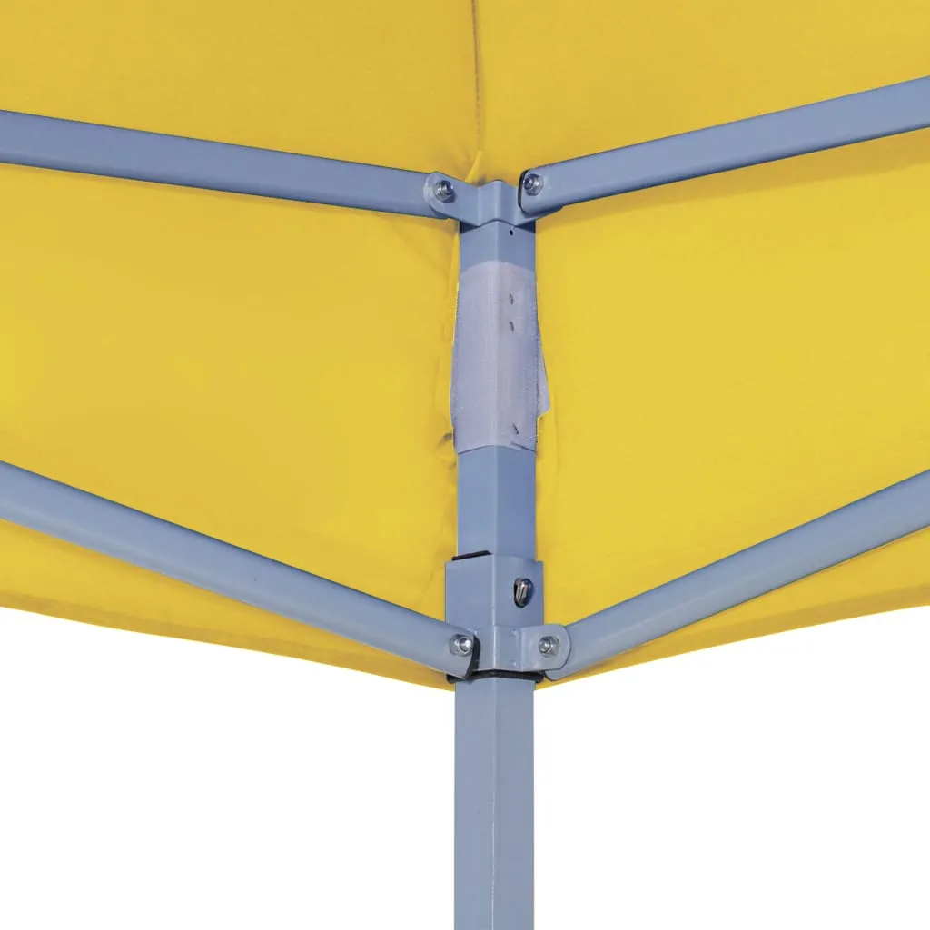 Partyzelt-Dach 4,3x2,9x1 m Gelb aus 600D Oxford-Gewebe mit PVC-Beschichtung