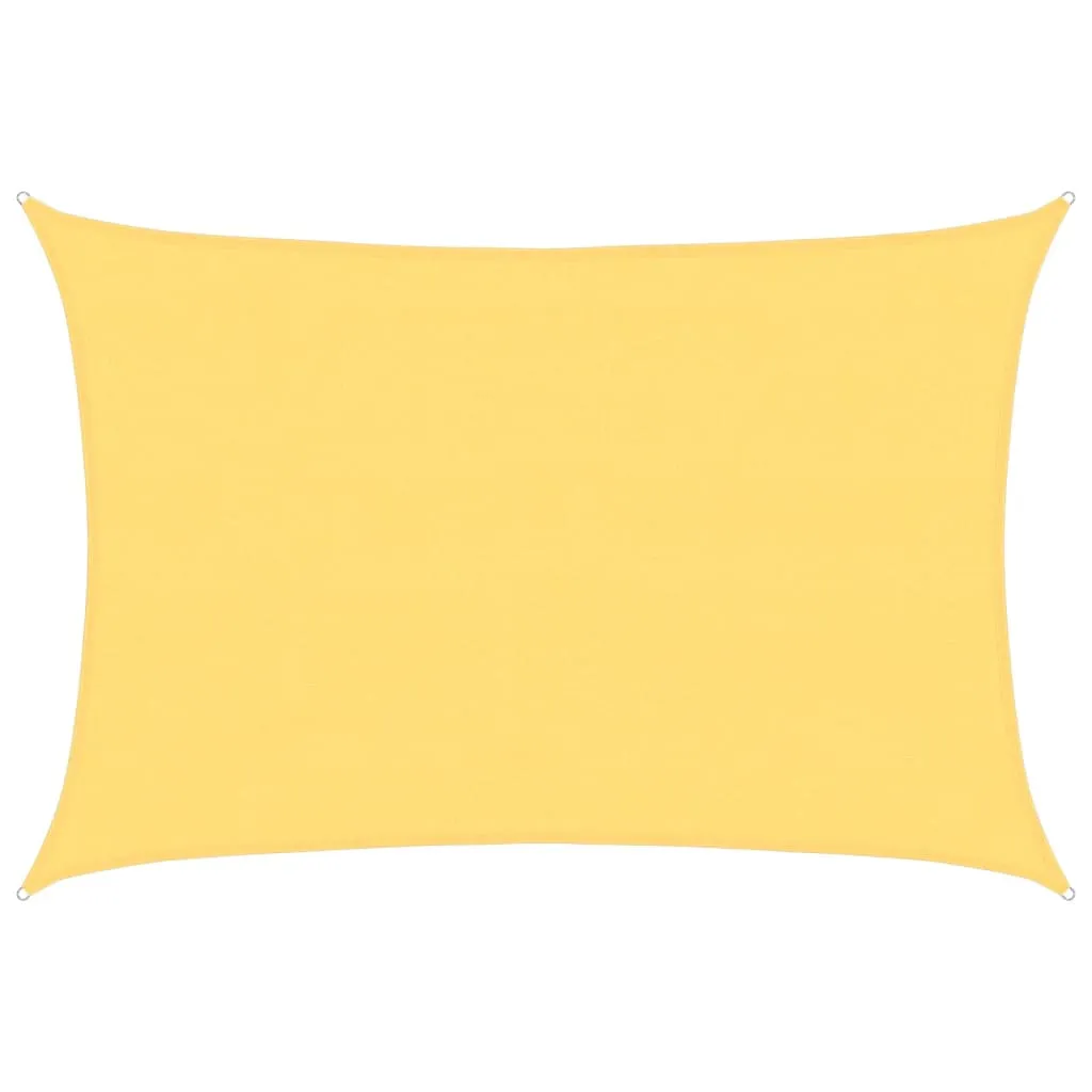 Sonnensegel HDPE Rechteckig 4x6 m Beige