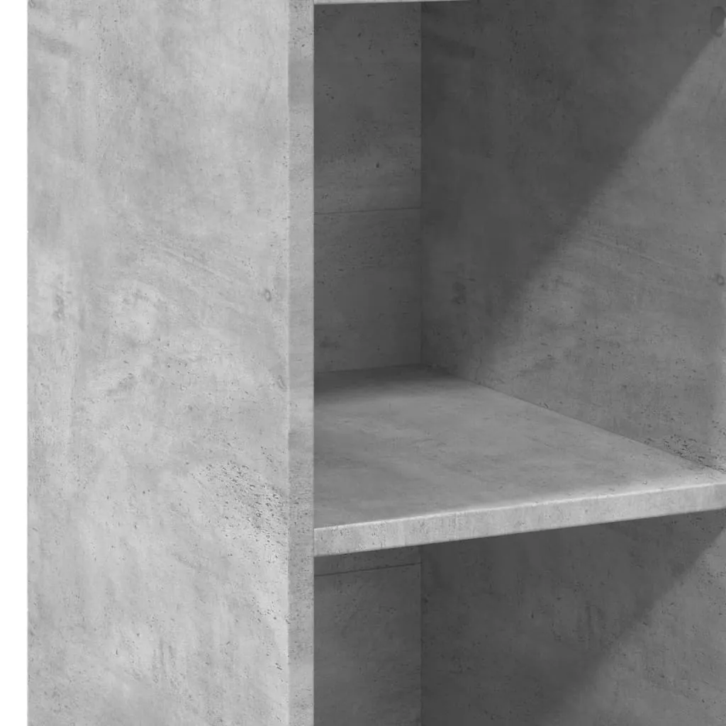 Klassisches Highboard Betongrau 30 x 41 x 124 cm aus Holzwerkstoff