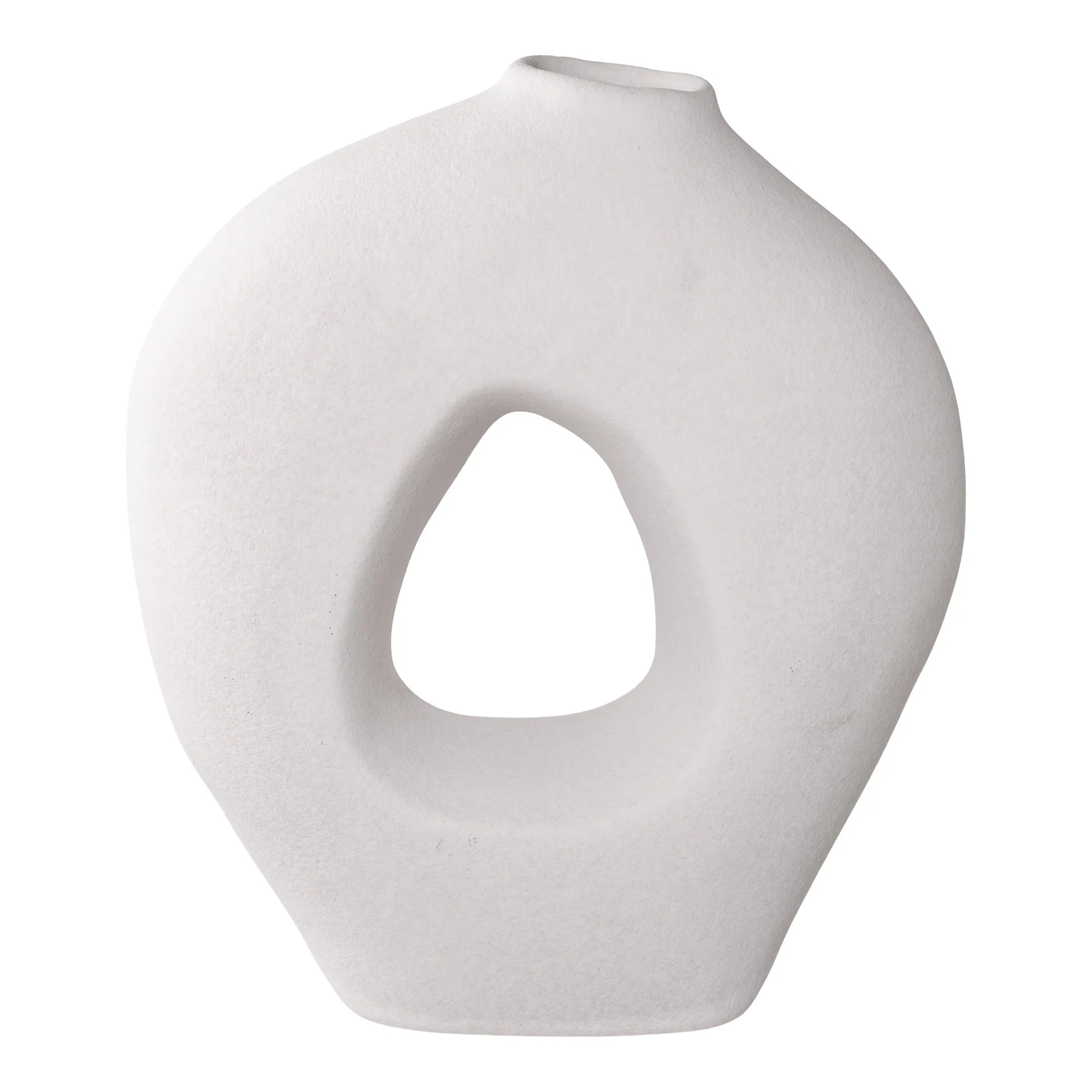 tinkaro Vase Keramik 24 x 10,5 x 27,8 cm Weiß