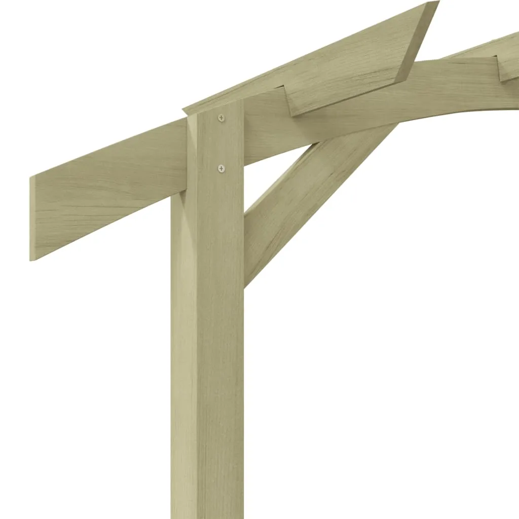 Gartenpergola aus kesseldruckimprägniertem Massivholz 180x210x40 cm grün