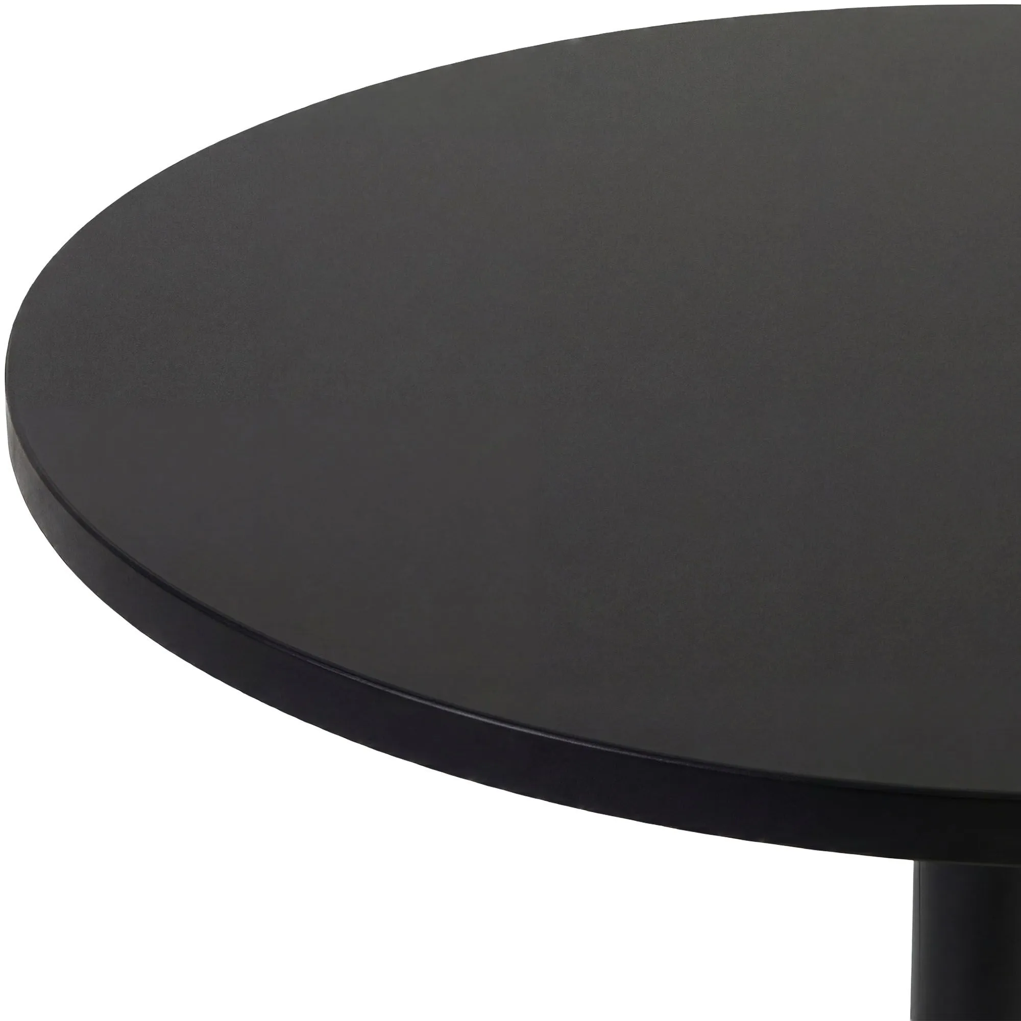 Stehtisch Lamoni 60x60x85 cm schwarz/schwarz Massivholz