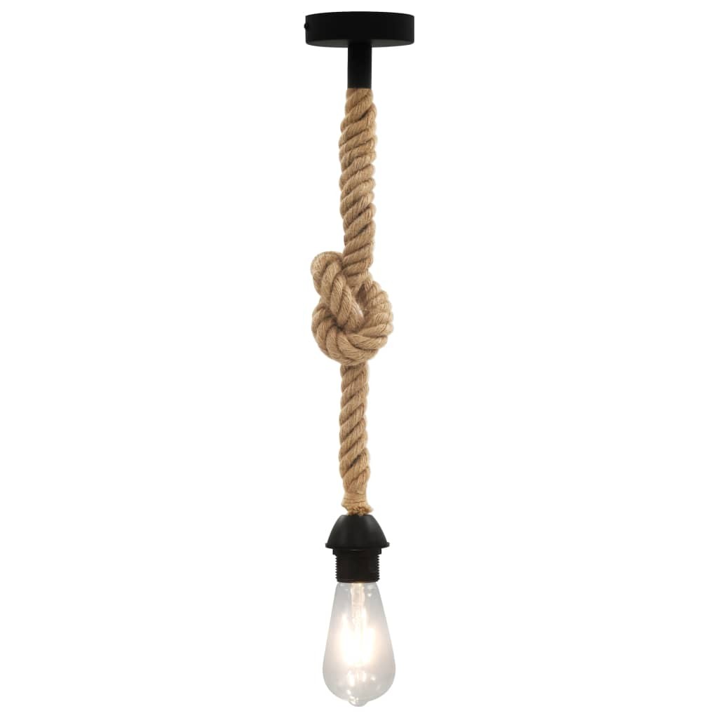 tinkaro Hängelampe GINETTE Metall Seillampe Braun
