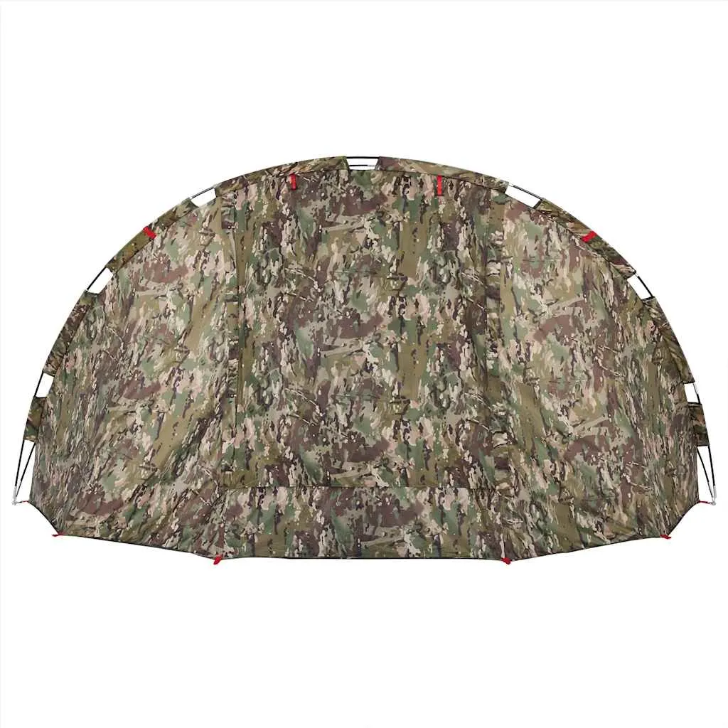 Angelzelt Campingzelt 298x236x152 cm Tarnung wasserdicht mit E-Anschluss