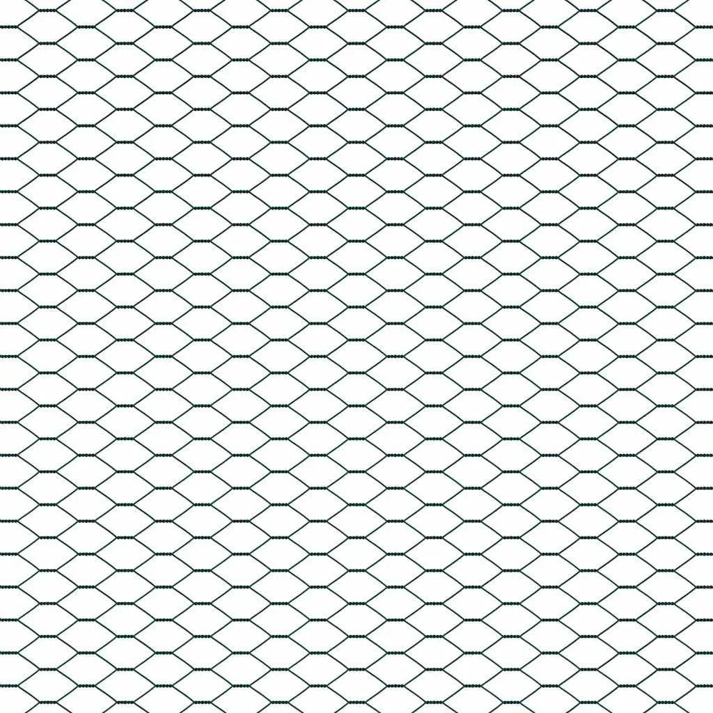 Hexagonzaun Grün 50 x 1,6 m – Moderner Gartenzaun
