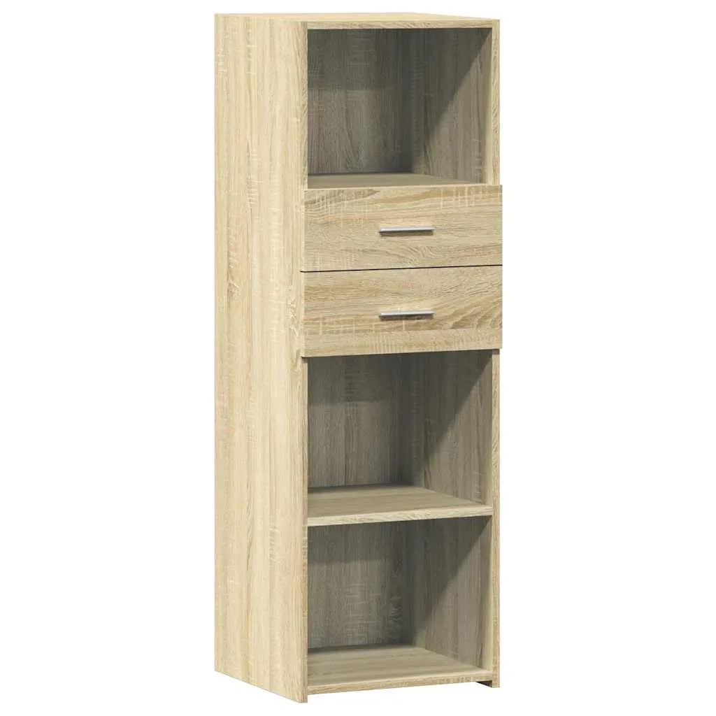 Klassisches Highboard 40 x 42,5 x 124 cm in Sonoma-Eiche