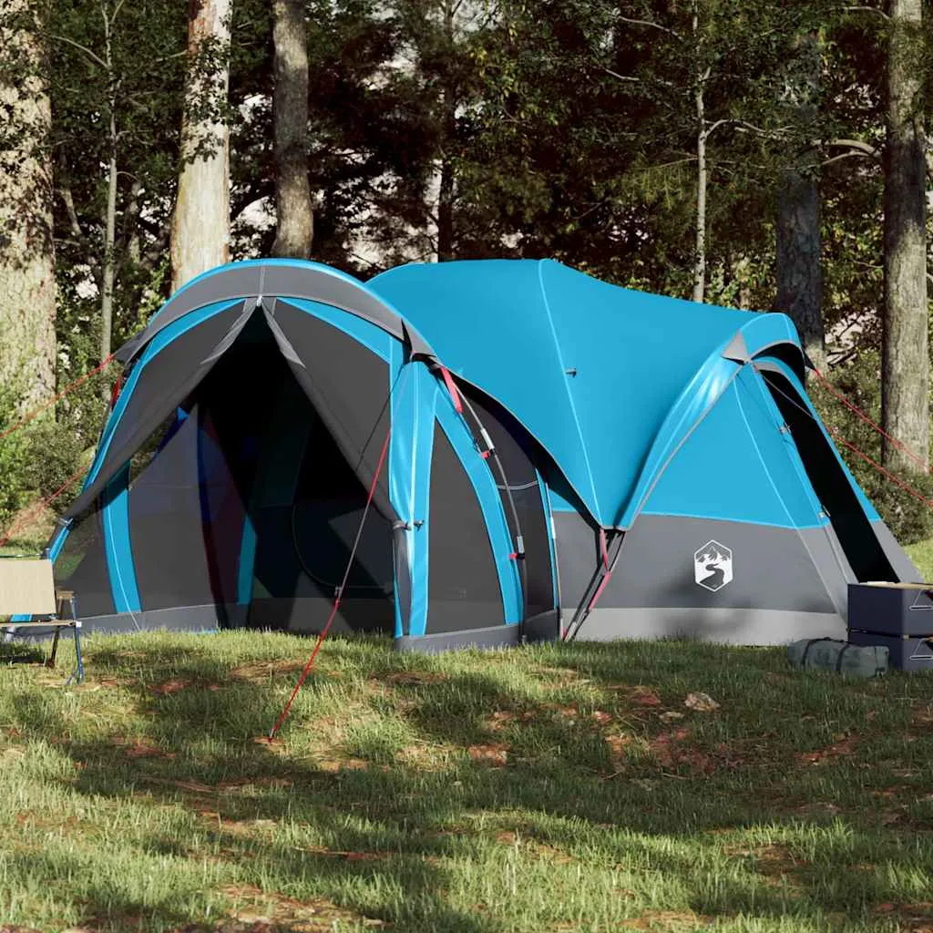 Familienzelt Tipi Blau 490 x 459 x 170/196 cm wasserdicht