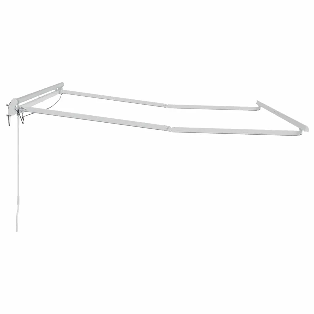 Einziehbarer Markisenrahmen 350 x 250 x 165 cm in Weiß