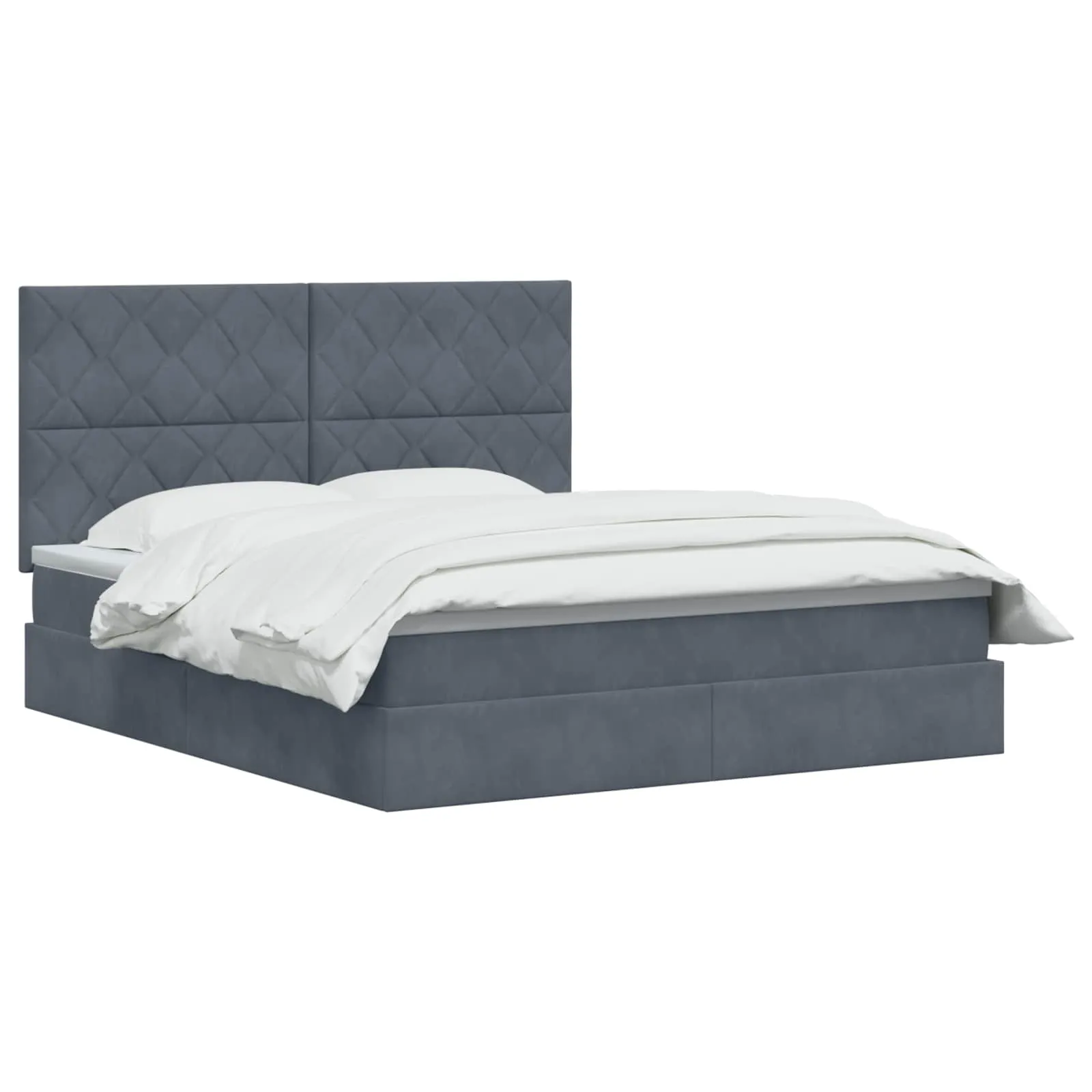 Stauraumbett mit Matratze 180x200 Dunkelgrau