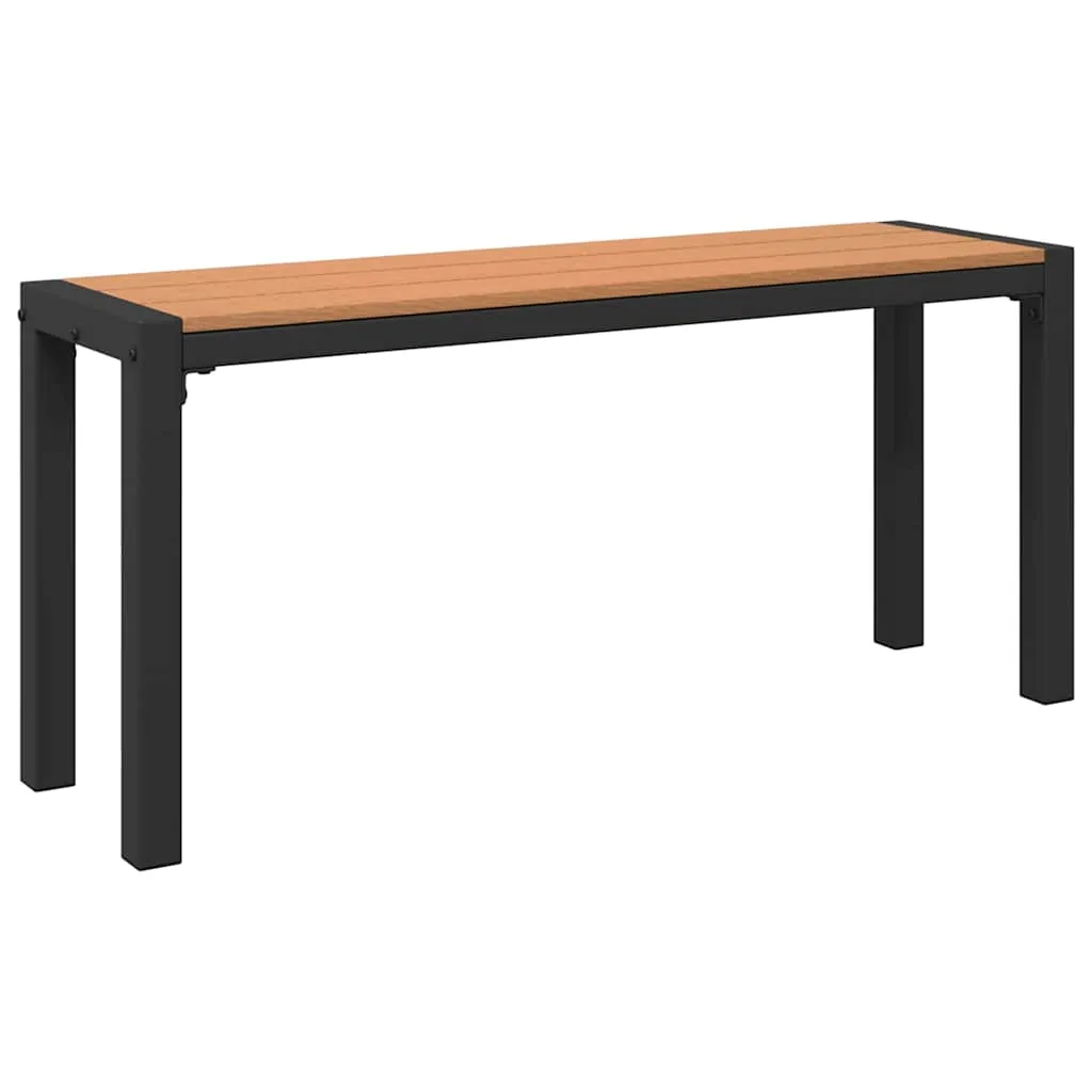 Moderne Gartenbank Braun 100 x 28 x 45 cm