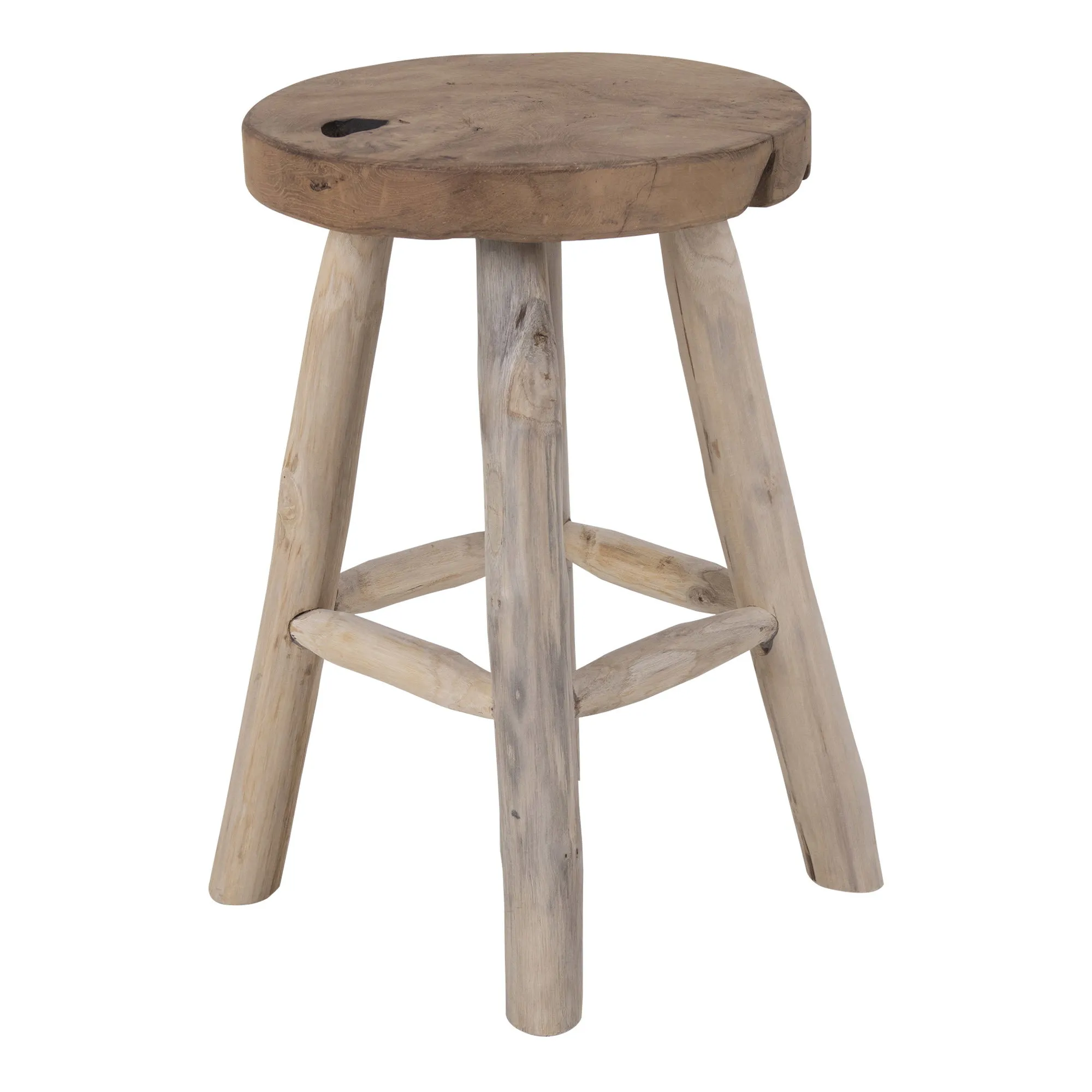tinkaro Badia Hocker Teak Natur ø30x45 cm
