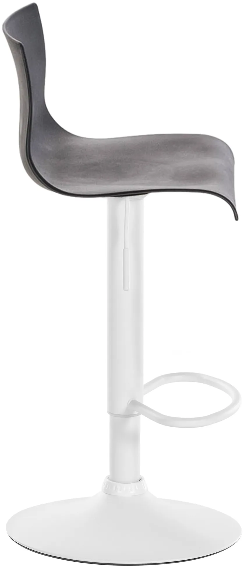 Barhocker Hover 84-104x39x36 cm grau