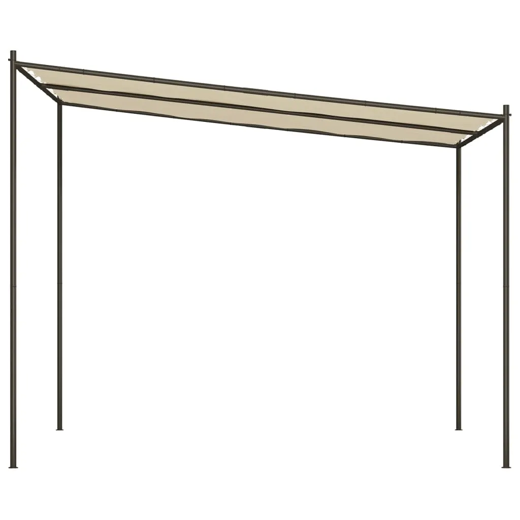 Klassischer Pavillon 3x3 m Beige mit wasserabweisendem Polyester