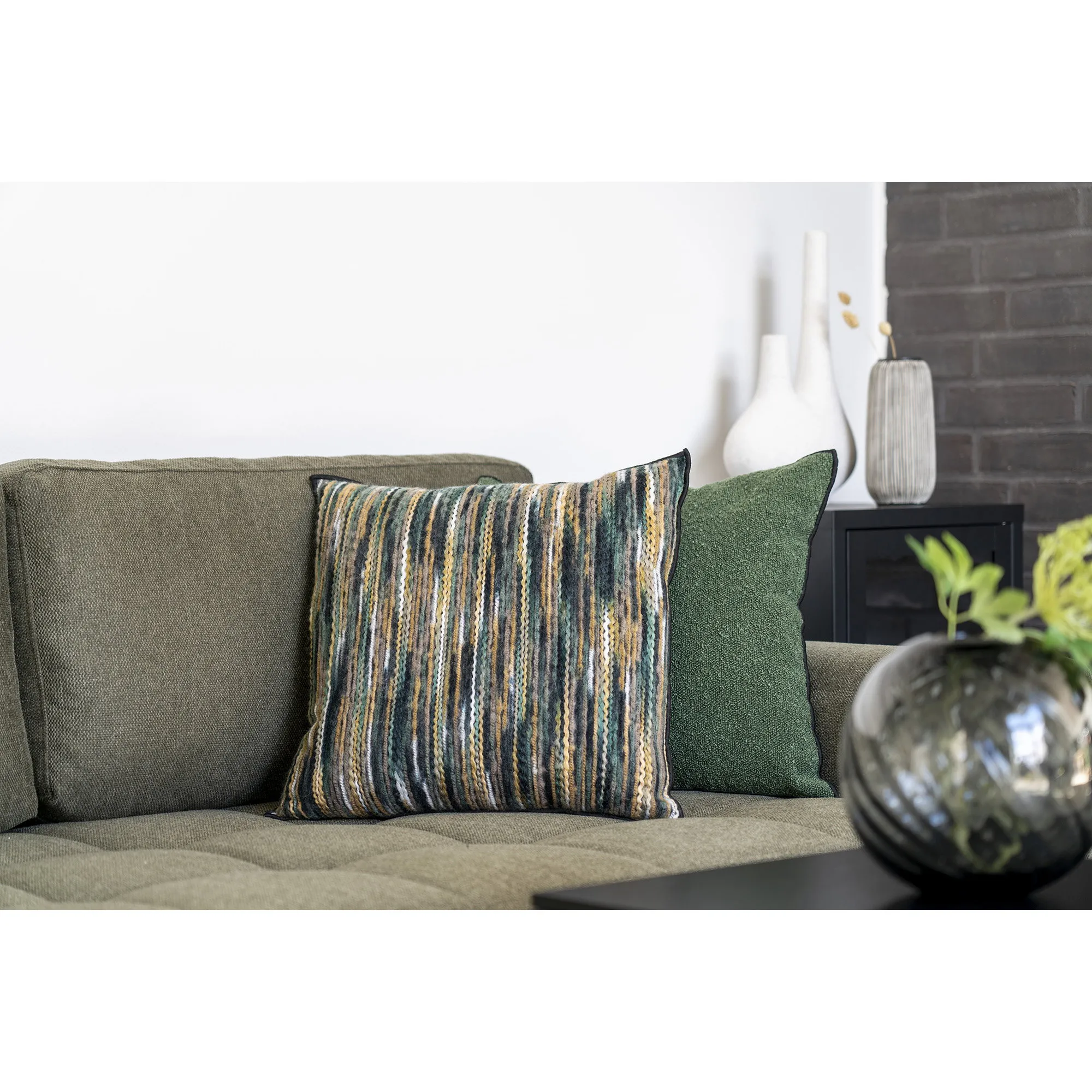 tinkaro Kissen Geelong Vorderseite: 50% Polyester, 50% Acryl, Rückseite: 55% Baumwolle, 45% Polyester Natur Mix