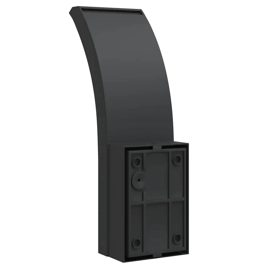 LED Außenwandleuchte Schwarz 7 x 4,5 x 23 cm mit Bewegungsmelder