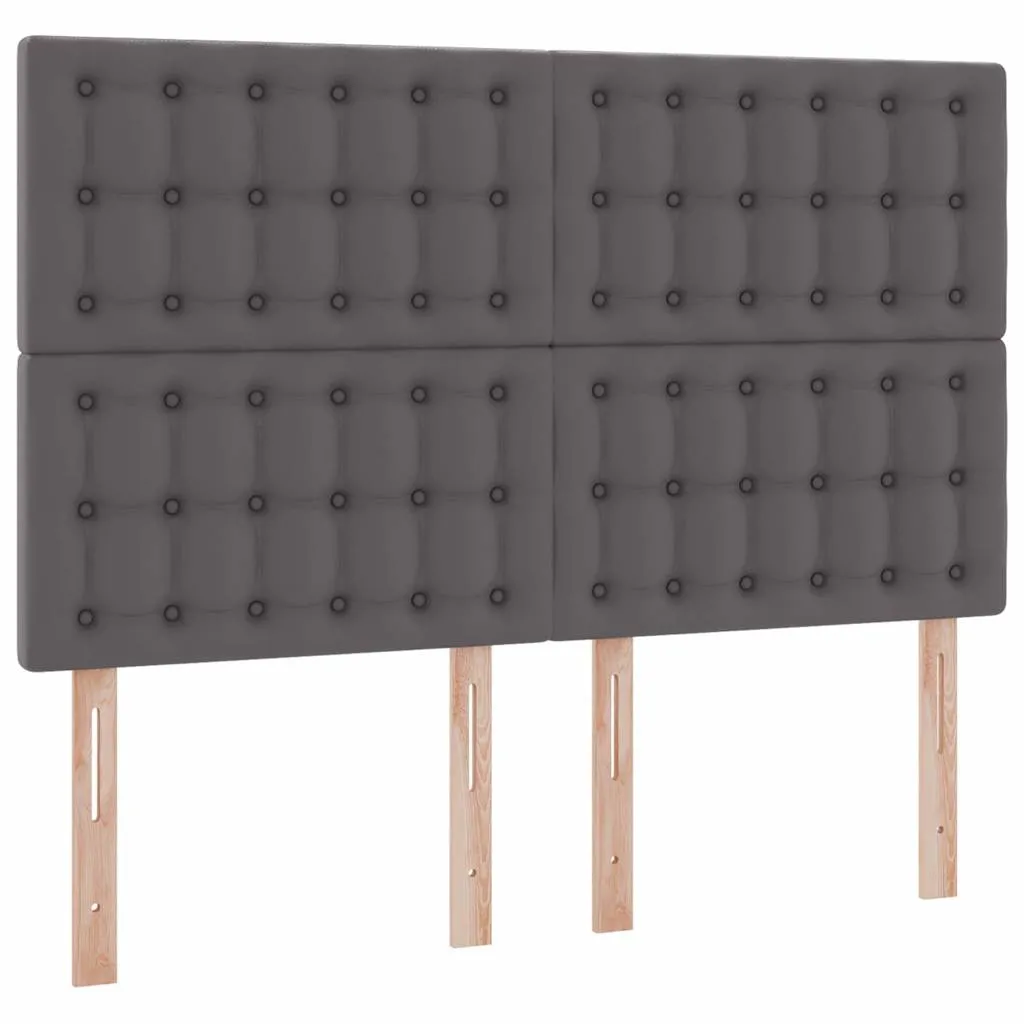 Aufbewahrungsbett mit Matratze 140 x 200 cm Grau