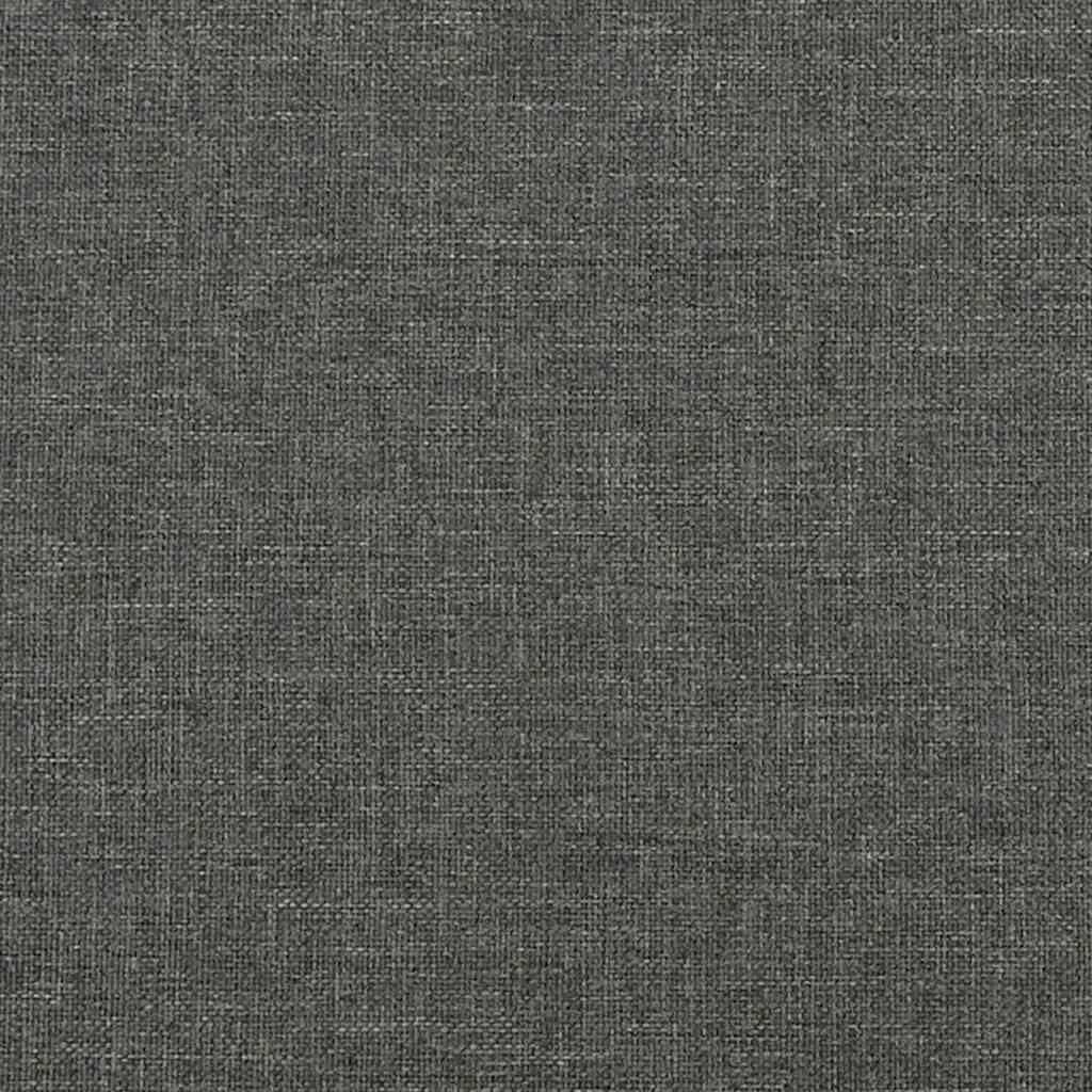 Bettgestell ohne Matratze Dunkelgrau 90x190 cm Stoff