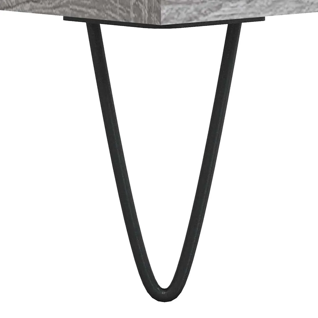 Highboard 40 x 36 x 110 cm Grau Sonoma aus Holzwerkstoff und Metall