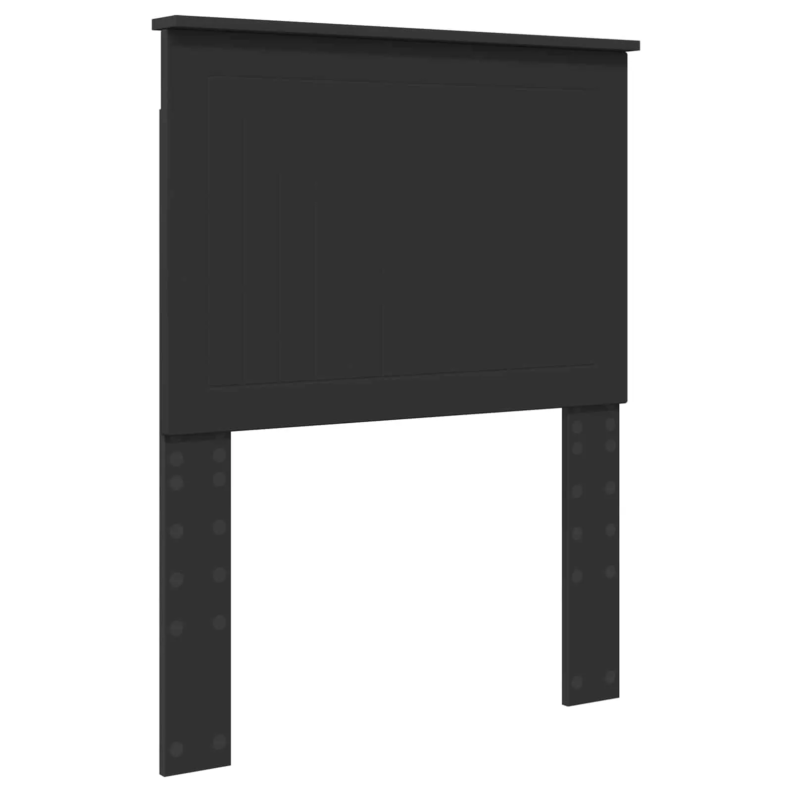 Aufbewahrungsbett 75 x 190 cm Schwarz