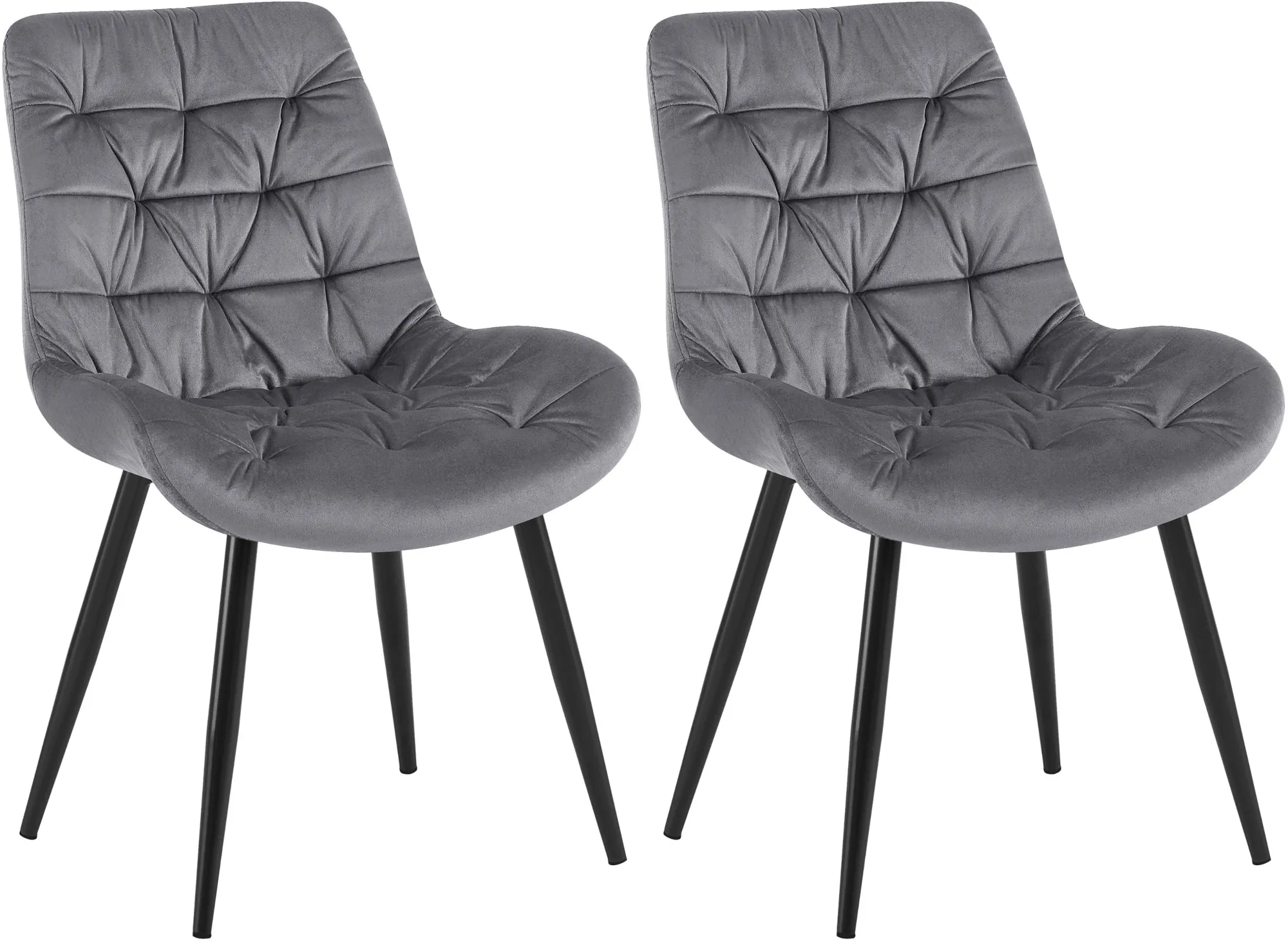 Esszimmerstuhl Rossford 63x56x85 cm dunkelgrau