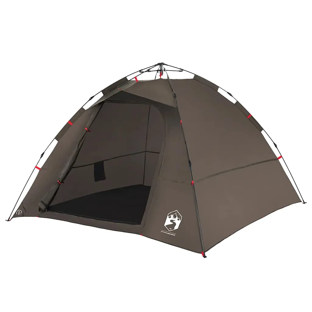 Angelzelt Campingzelt 262x254x172 cm Braun wasserdicht winddicht