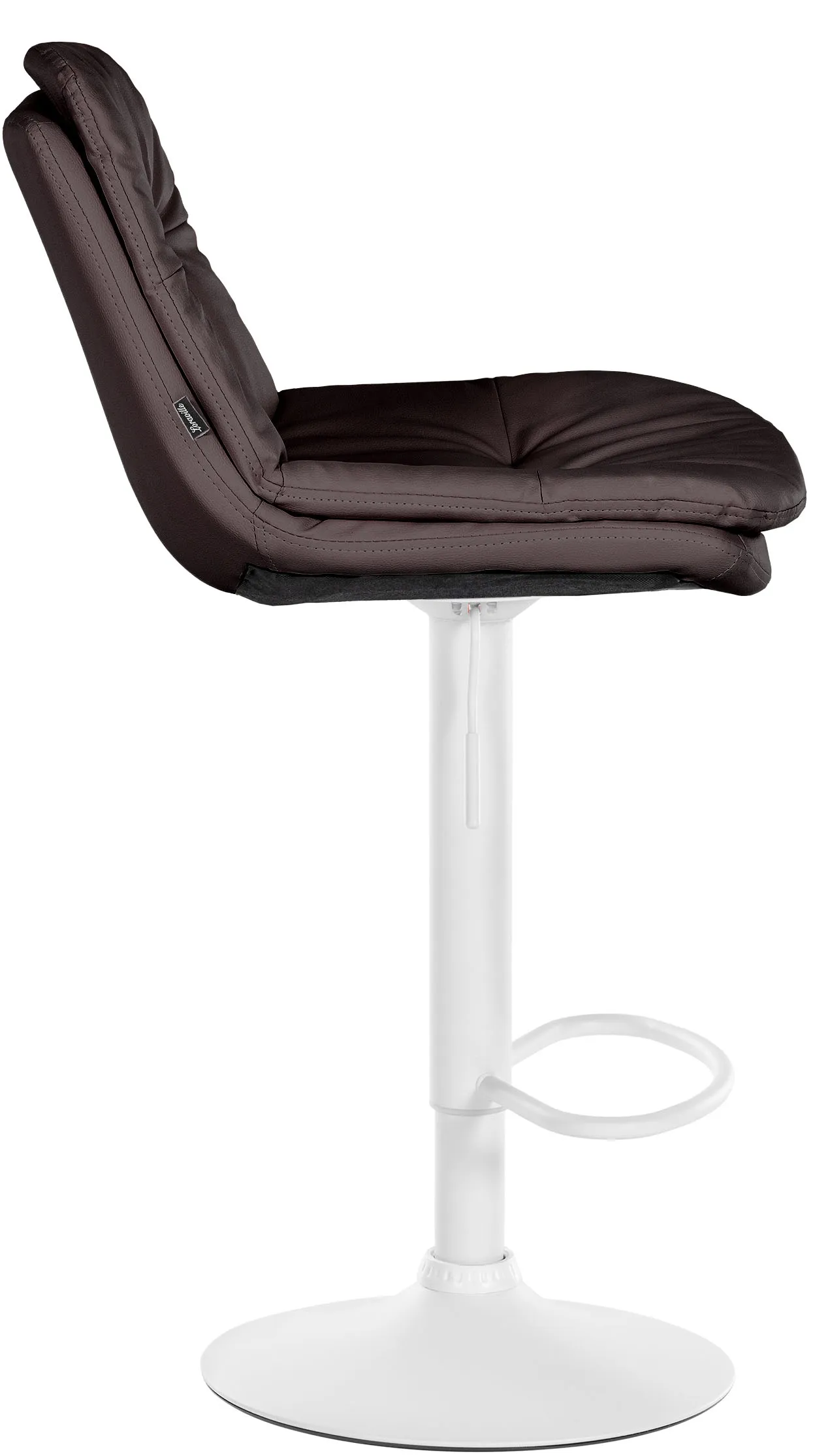 Barhocker Laurel Kunstleder 46x54x92-113 cm braun
