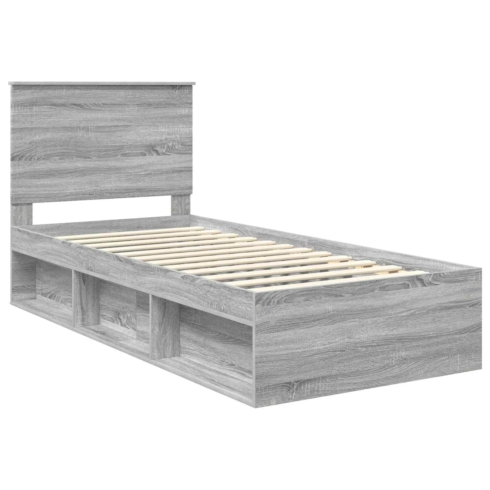 Bettgestell 93 x 210 x 100 cm Sonoma-Grau