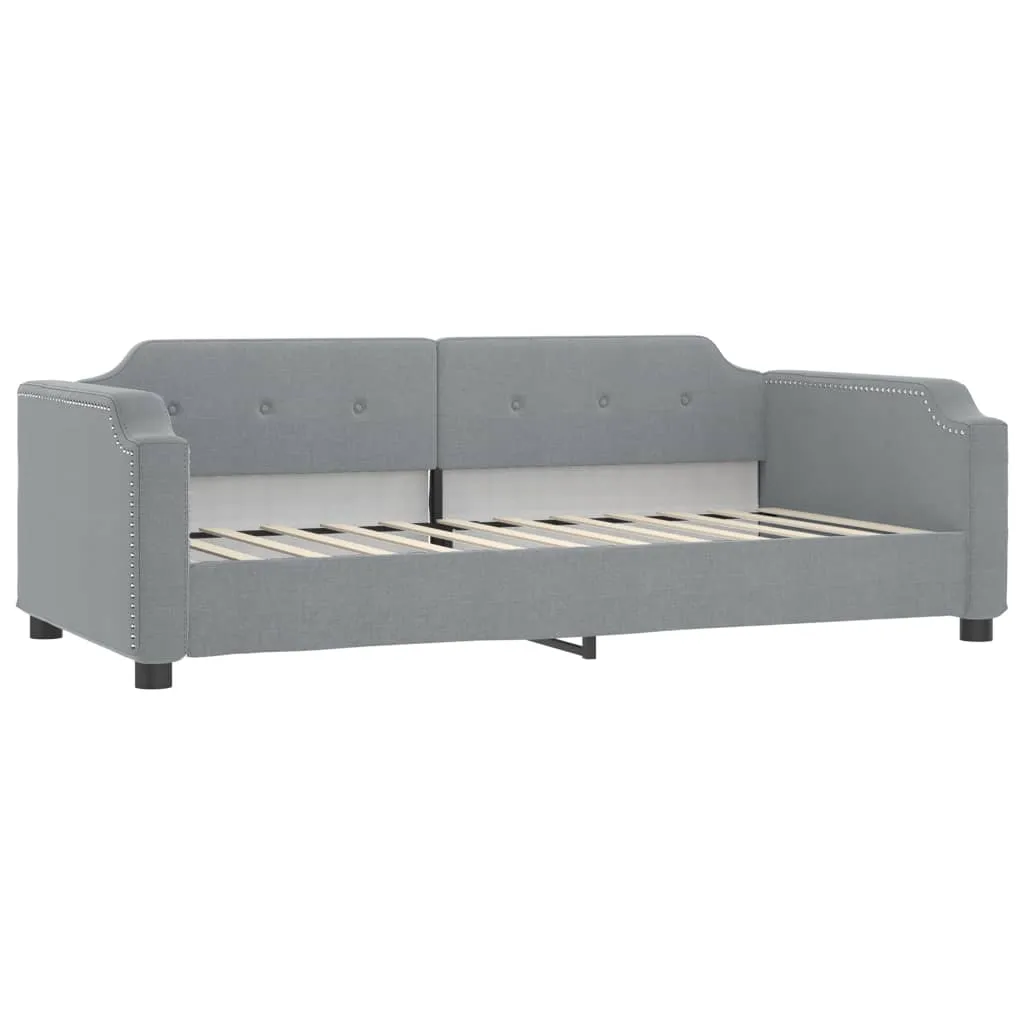 Ausziehbares 2-in-1-Tagesbett Sofa Hellgrau 223x110x66,5 cm