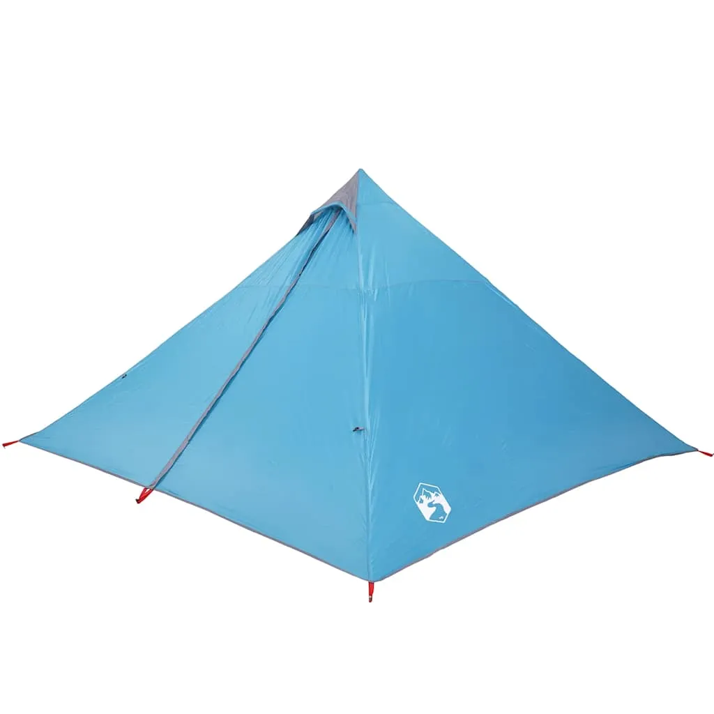 Familienzelt Tipi 427x411x178 cm Blau wasserdicht und leicht
