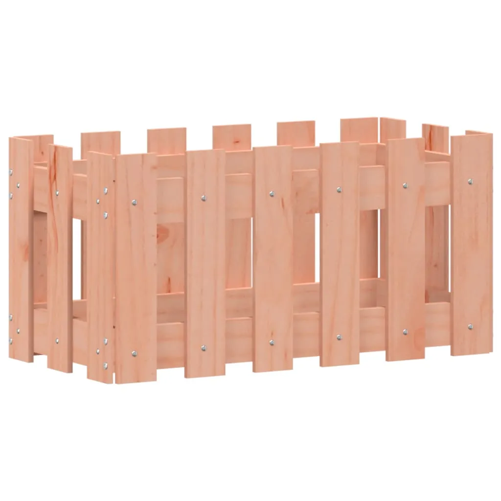 Pflanzkübel aus massivholz 60 x 30 x 30 cm natur
