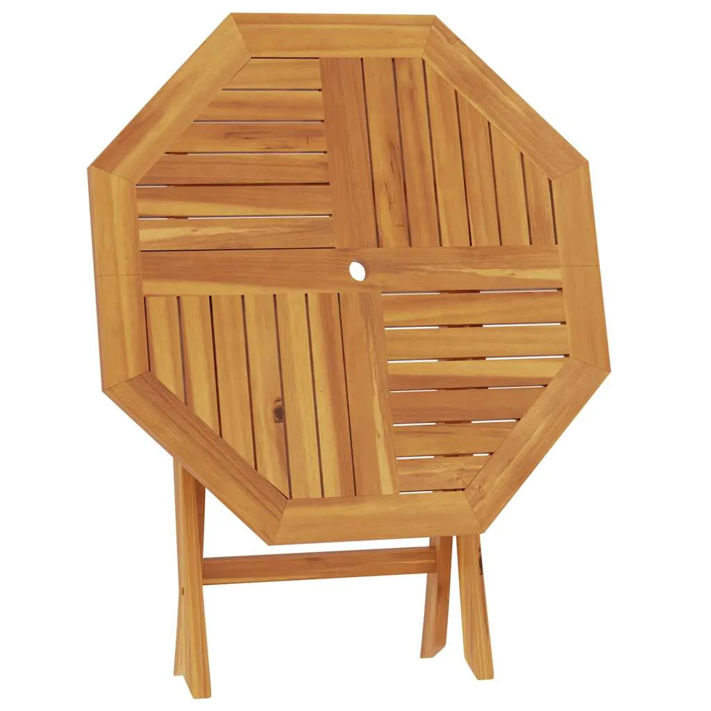 Klappbarer Gartentisch 85x85x76 cm Teak Massivholz