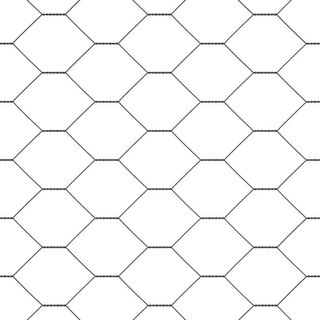 Hexagonzaun PVC Grau 100 x 0,4 m – moderner Garten- und Terrassenzaun