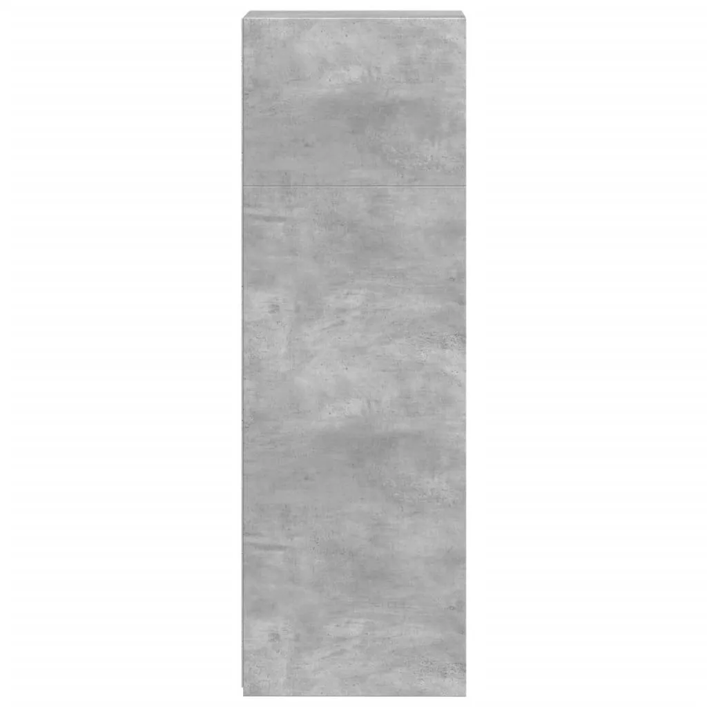 Klassisches Highboard Betongrau 30 x 41 x 124 cm aus Holzwerkstoff