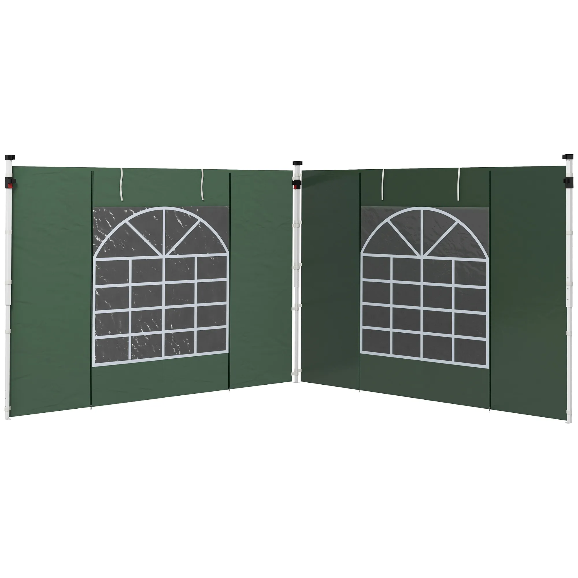 Seitenwände für Pavillon 3 x 3 m oder 3 x 6 m in Grün
