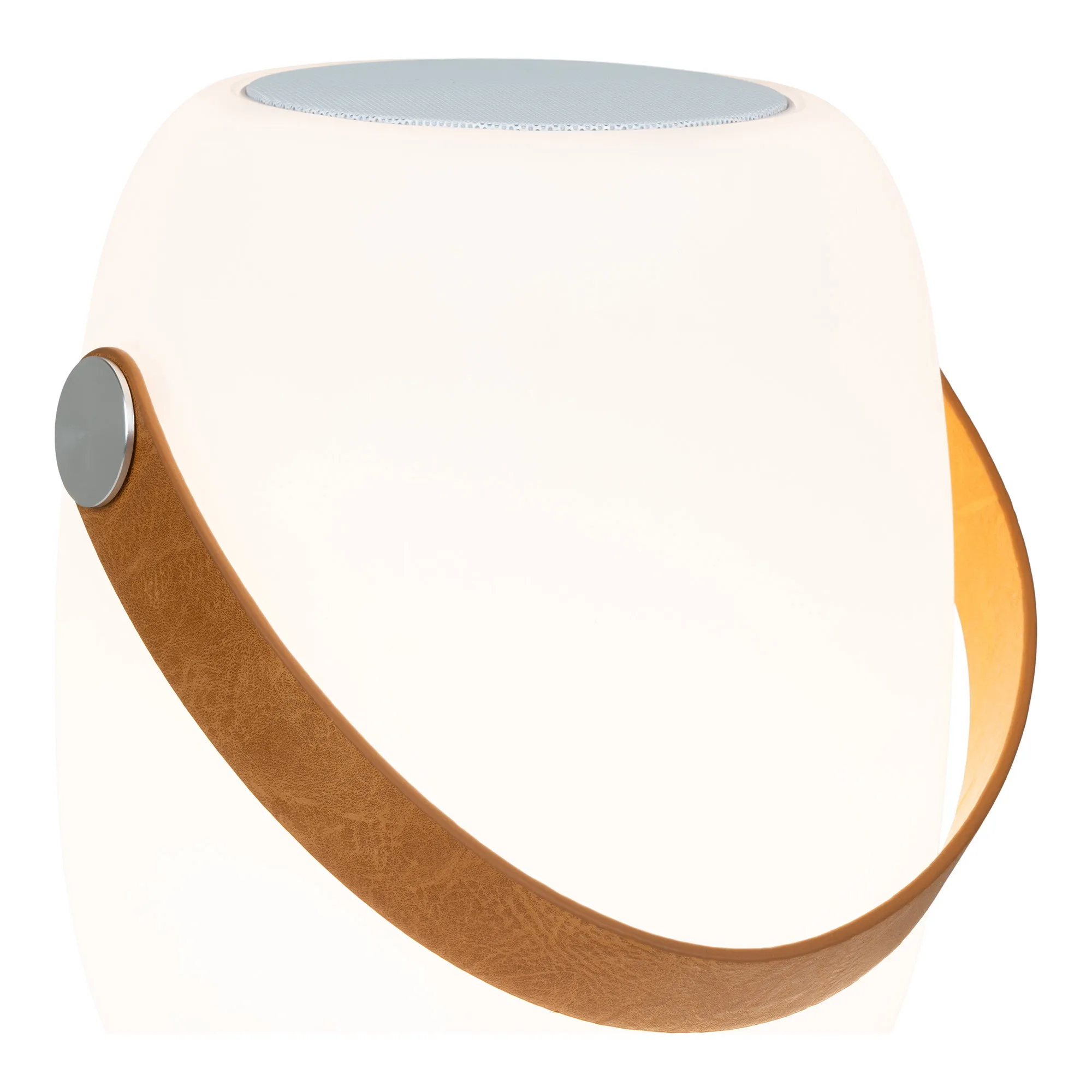 tinkaro Cardiff LED Lampe mit Bluetooth-Lautsprecher 18 x 18 x 21 cm Weiß