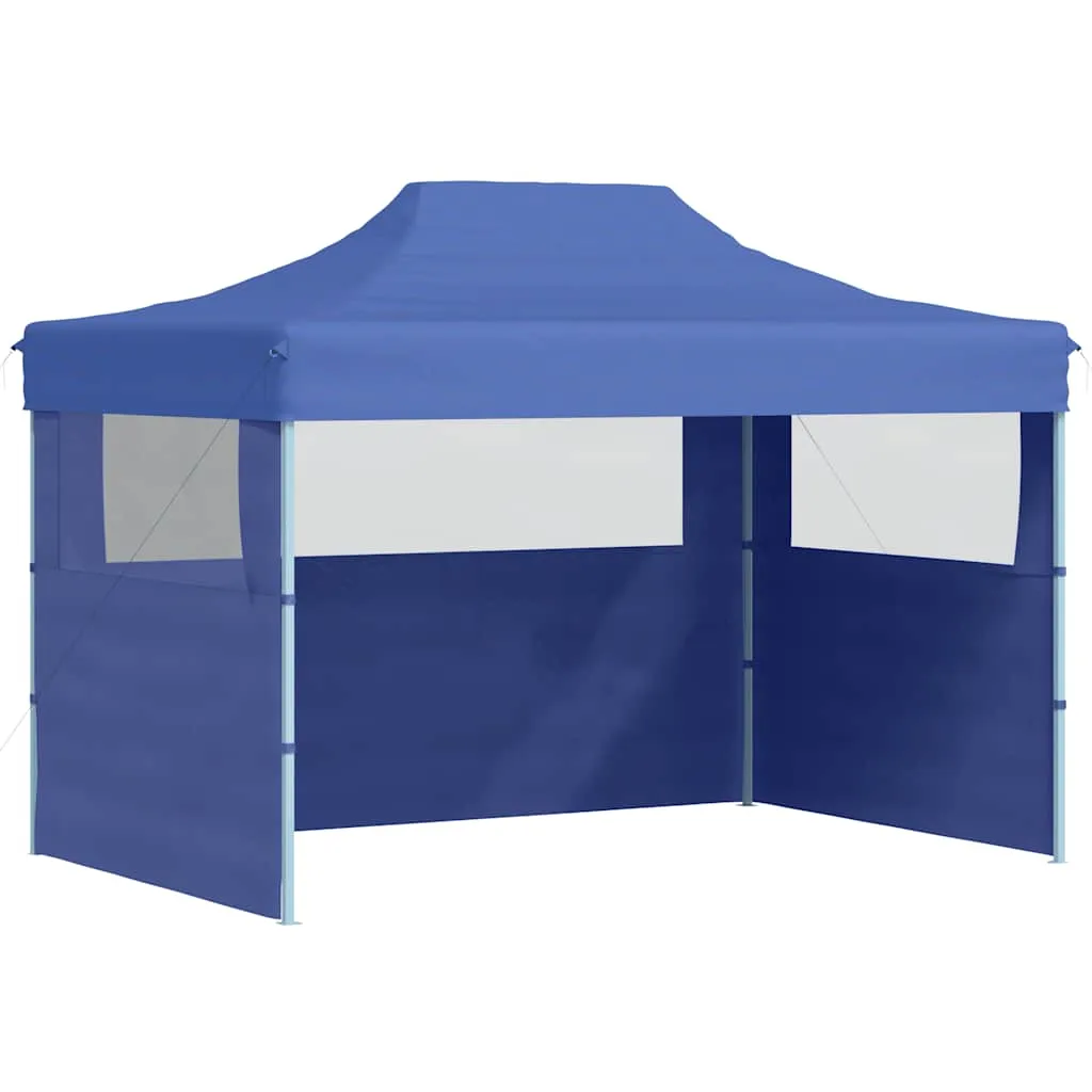 Faltbares Partyzelt 280x410x315 cm Blau mit UV- und Wasserbeständigem Dach