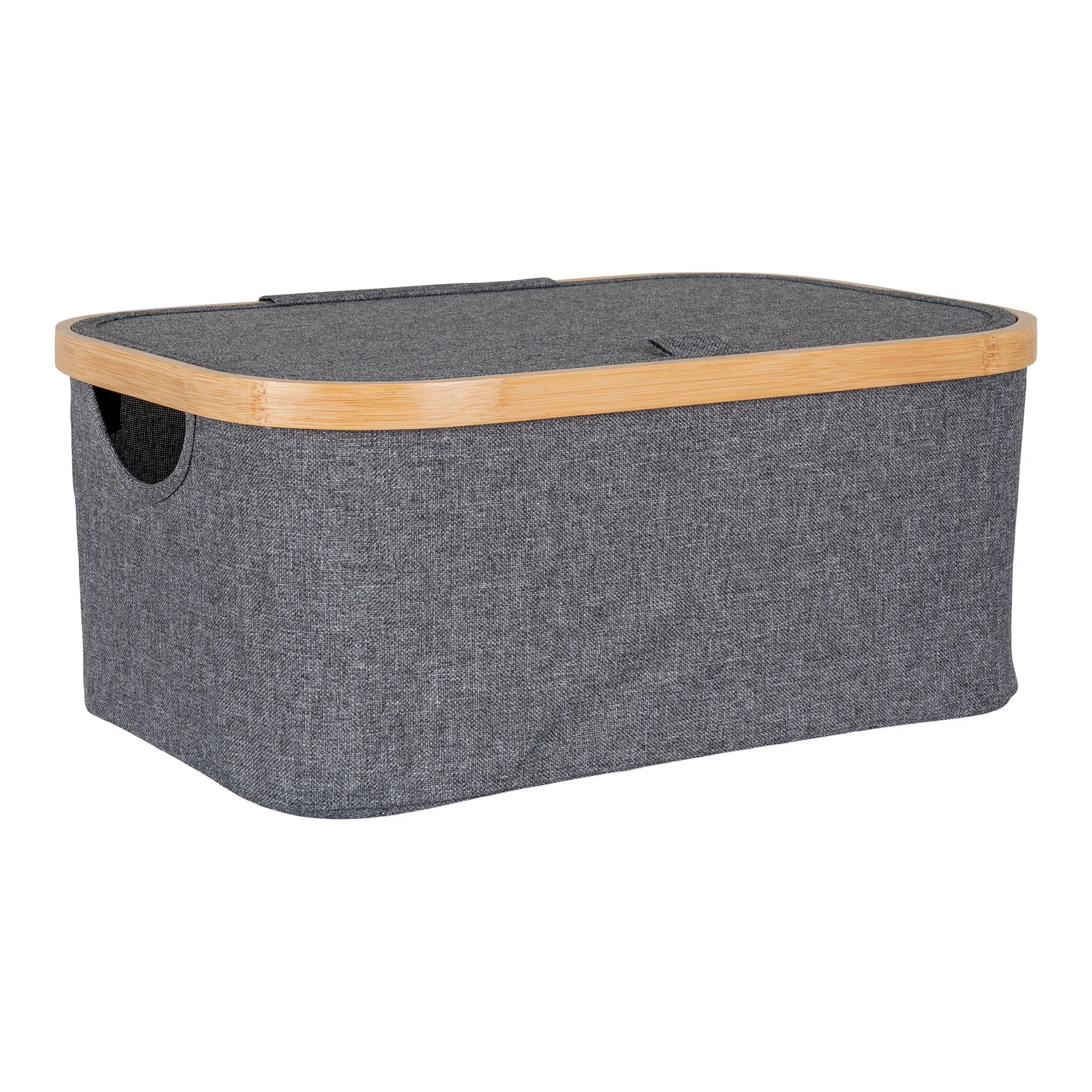 tinkaro Korb Noto Bambus, Polyester Dunkelgrau tinkaro Korb Noto Bambus, Polyester Dunkelgrau
