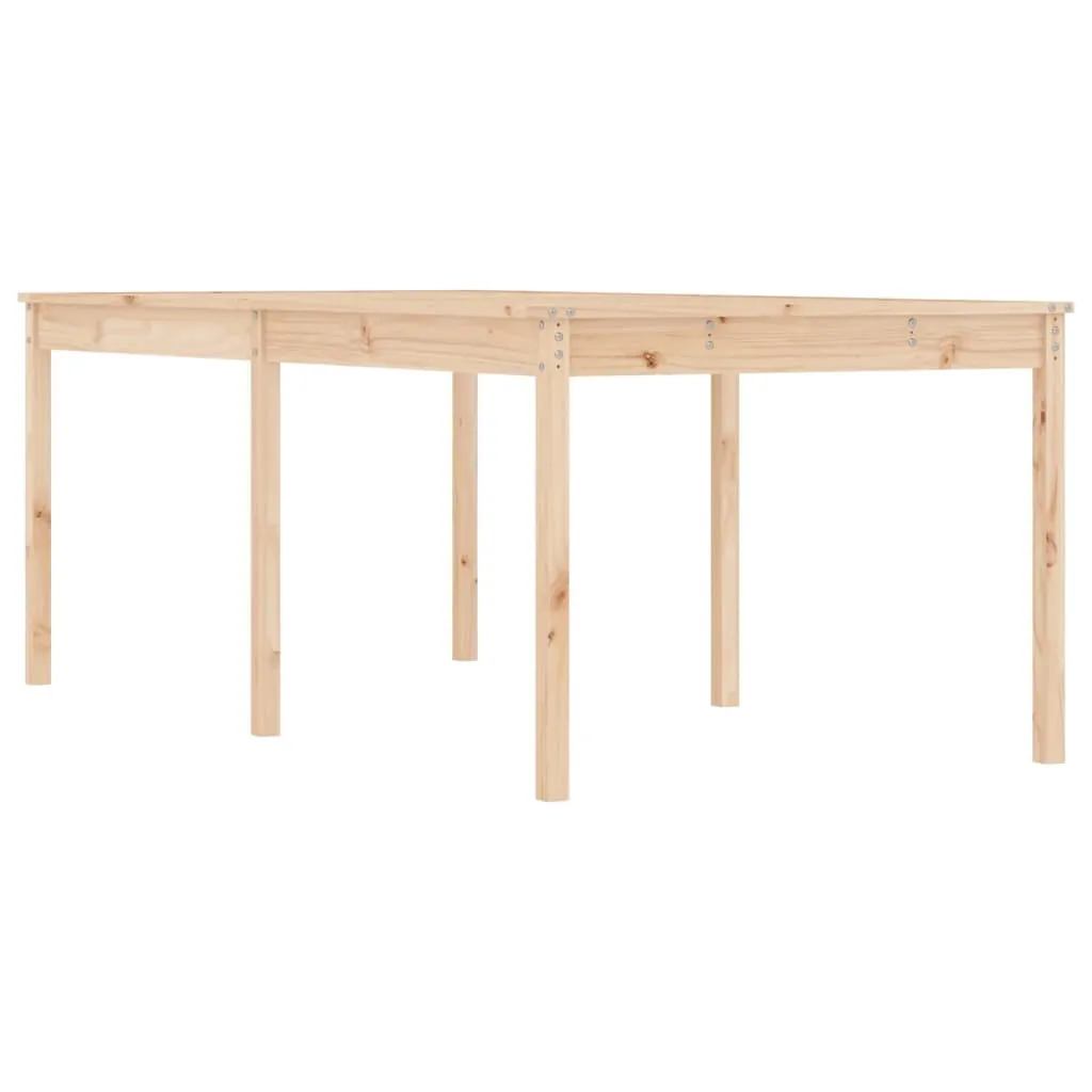 Klassischer Gartentisch aus Massivholz, 203,5 x 100 x 76 cm