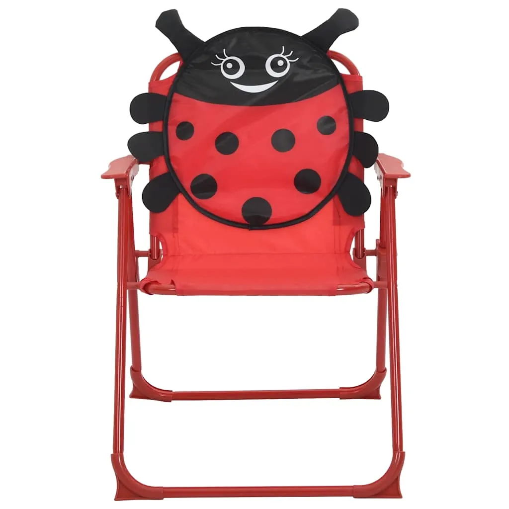 3-tlg. Garten-Bistro-Set für Kinder mit Sonnenschirm Rot