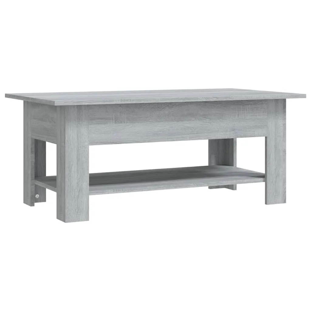 Couchtisch Grau Sonoma 102x55x42 cm Holzwerkstoff Couchtisch Grau Sonoma 102x55x42 cm Holzwerkstoff
