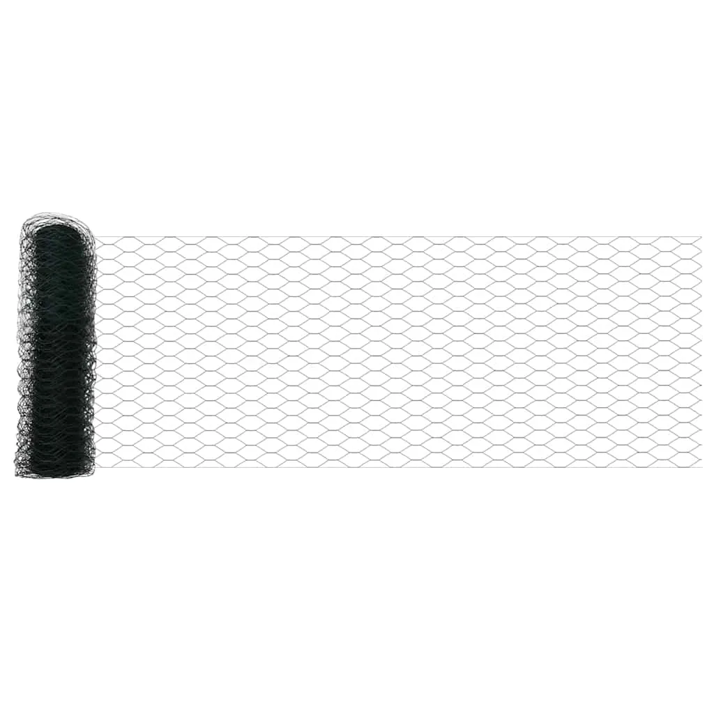 Hexagonzaun Grün 50 x 0,8 m – Moderner Gartenzaun