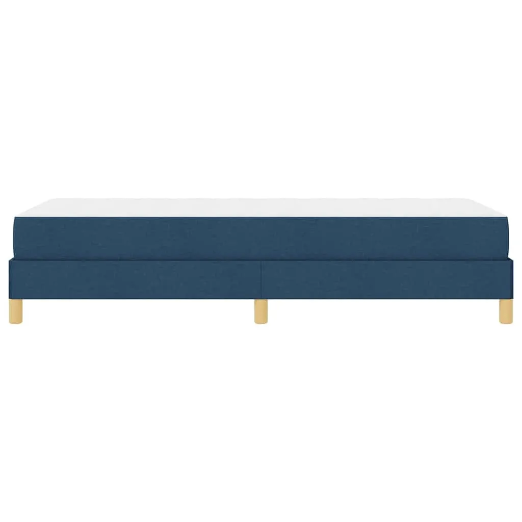 Boxspringbett mit Matratze, Stoff, 200 x 80 cm, Blau