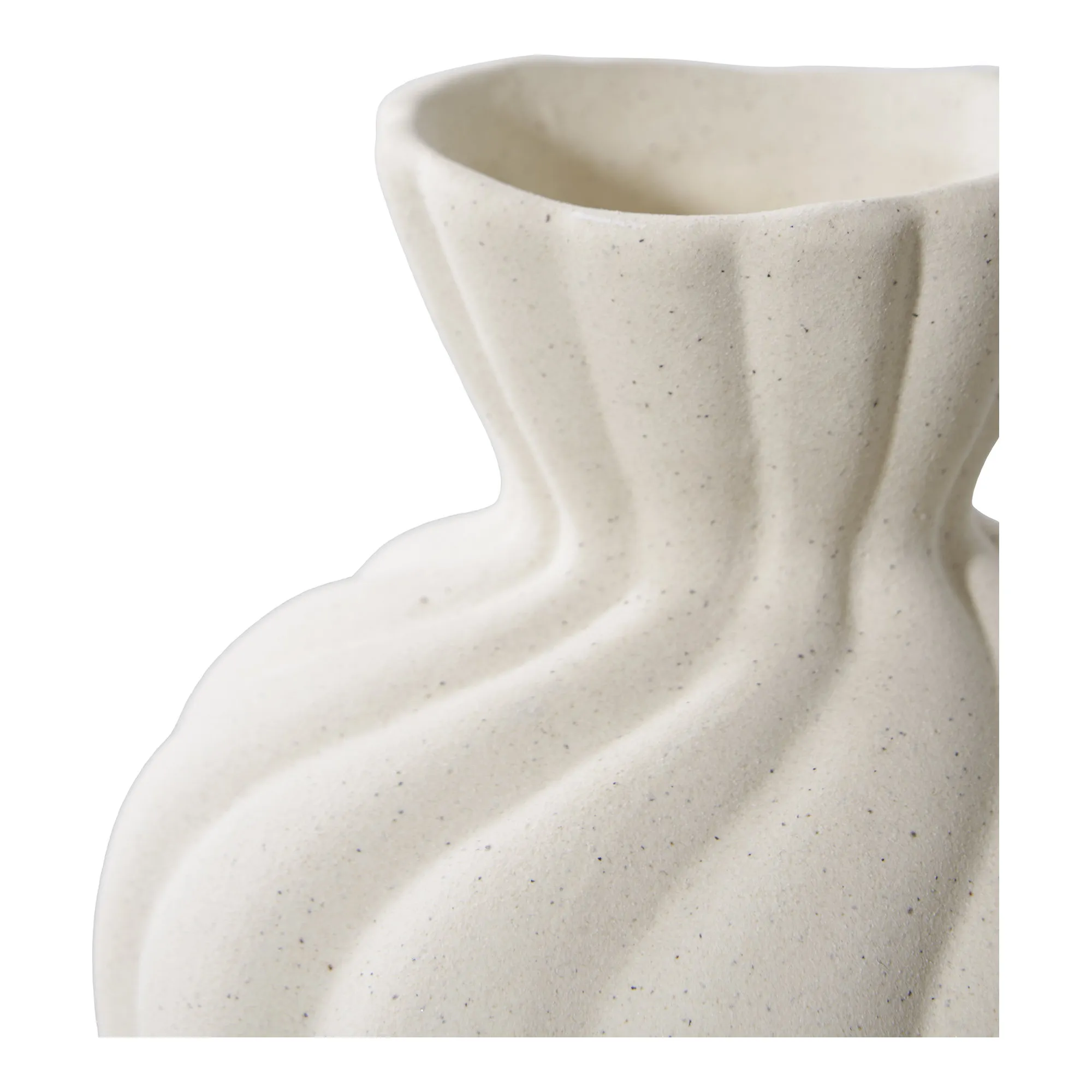 tinkaro Vase Set 2-teilig Keramik 8,8/10,5 - 9/11 - 12/15 cm Weiß