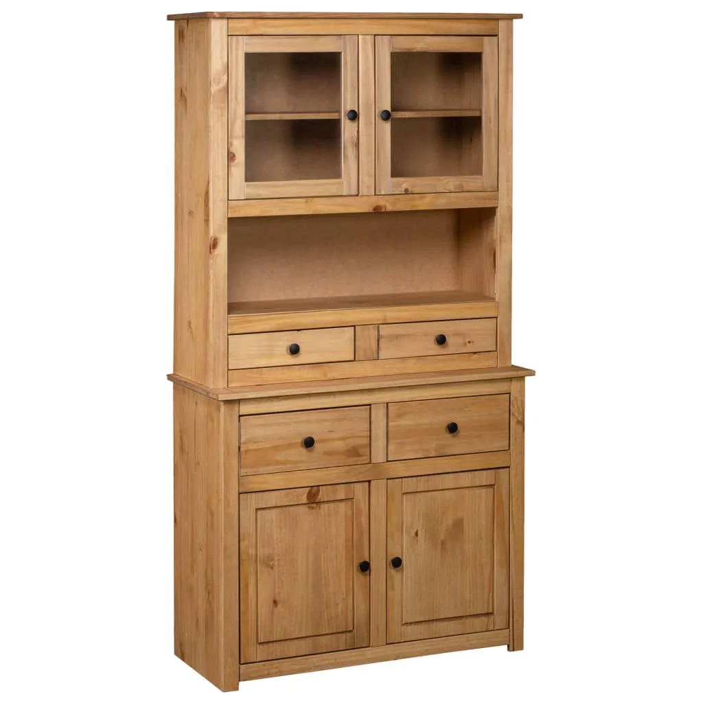 Anrichte Buffetschrank 93x40,5x180 cm Naturholz Farbe