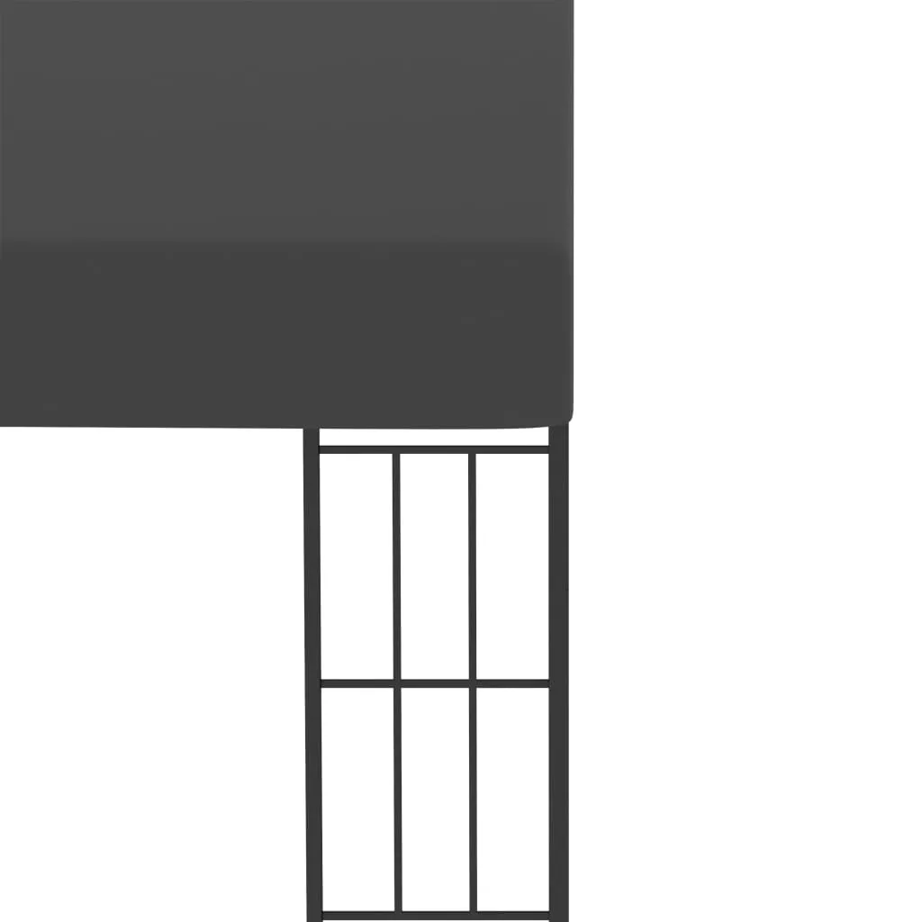Wand-Pavillon 4x3x2,05/2,62 m Anthrazit mit PA-Beschichtung