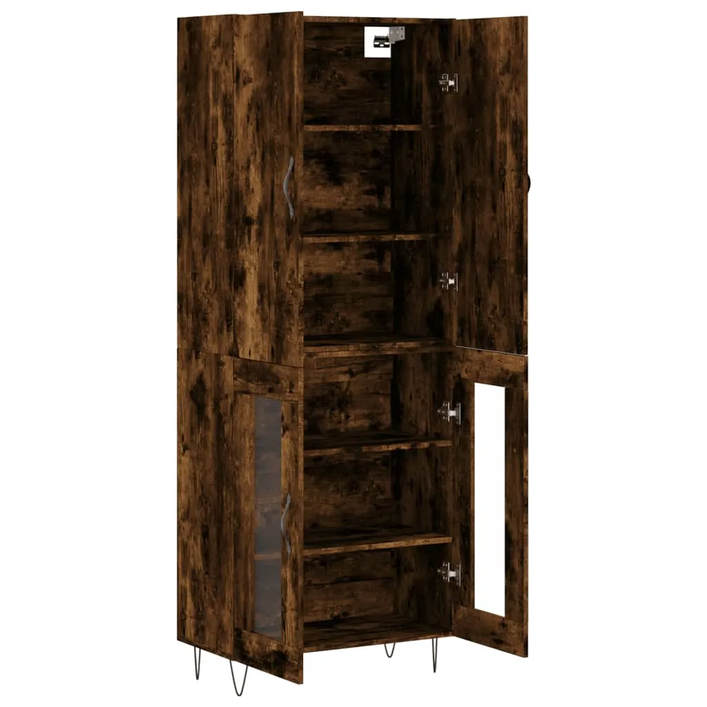 Highboard und Sideboard Räuchereiche 69,5 x 34 x 180 cm Massivholz