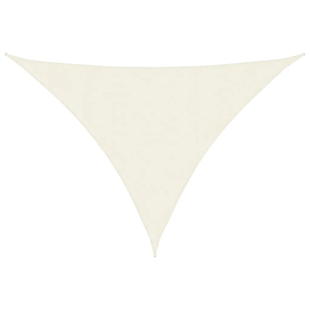 Dreieckiges Sonnensegel 3 x 4 x 4 m Creme