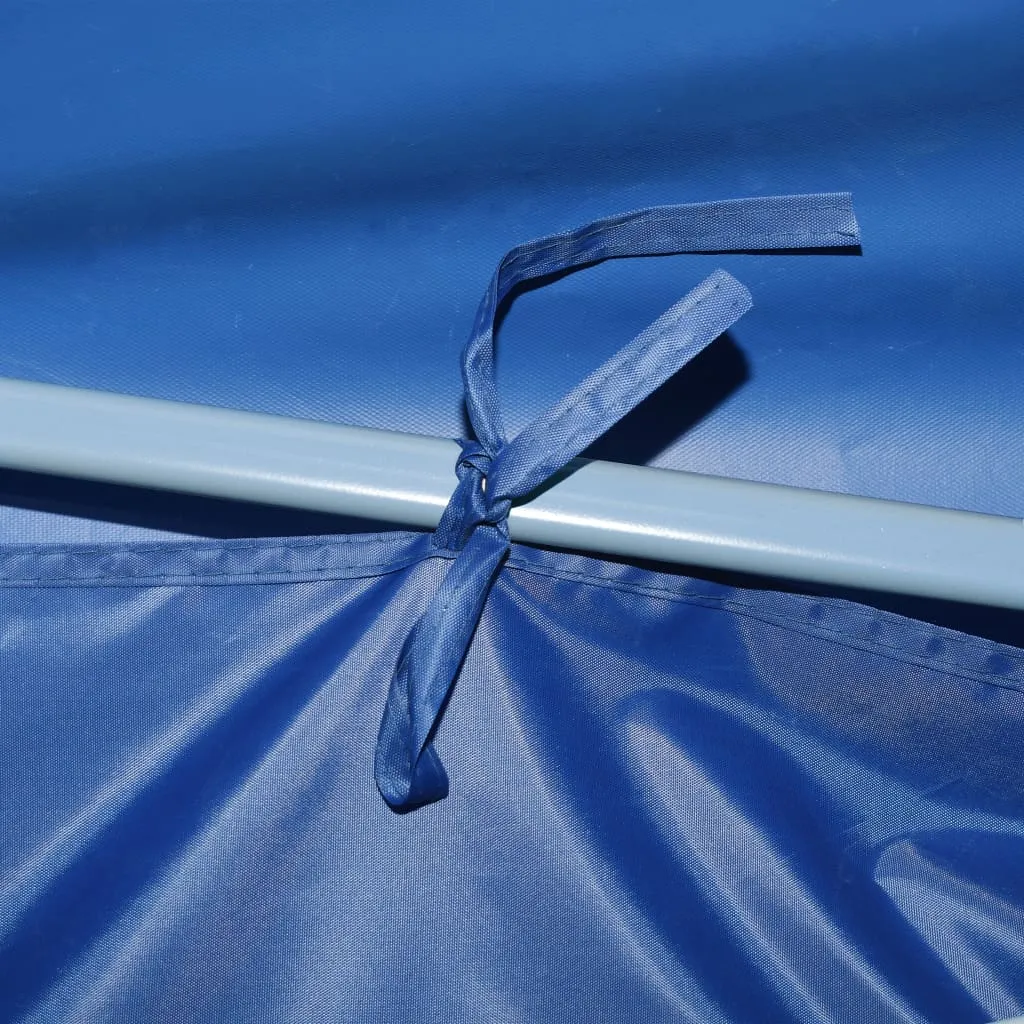 Faltbares Partyzelt 870x291x315 cm Blau mit UV- und Wasserbeständigem Dach