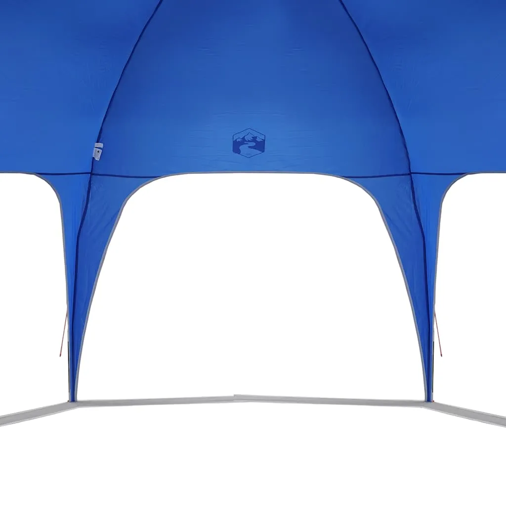 Partyzelt Azurblau 695x695x295 cm wasserdicht mit Fiberglasstangen