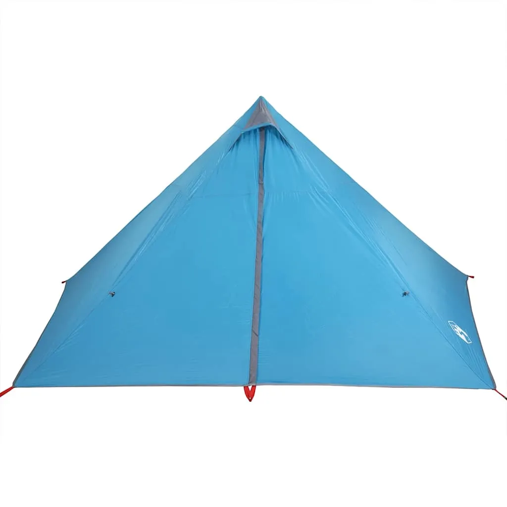 Familienzelt Tipi 427x411x178 cm Blau wasserdicht und leicht